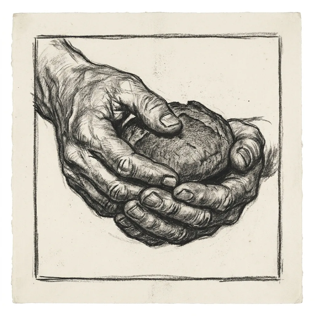 Hands Holding Bread